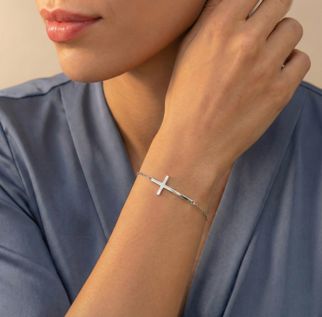 Radiant Covenant Signature Cross Bracelet