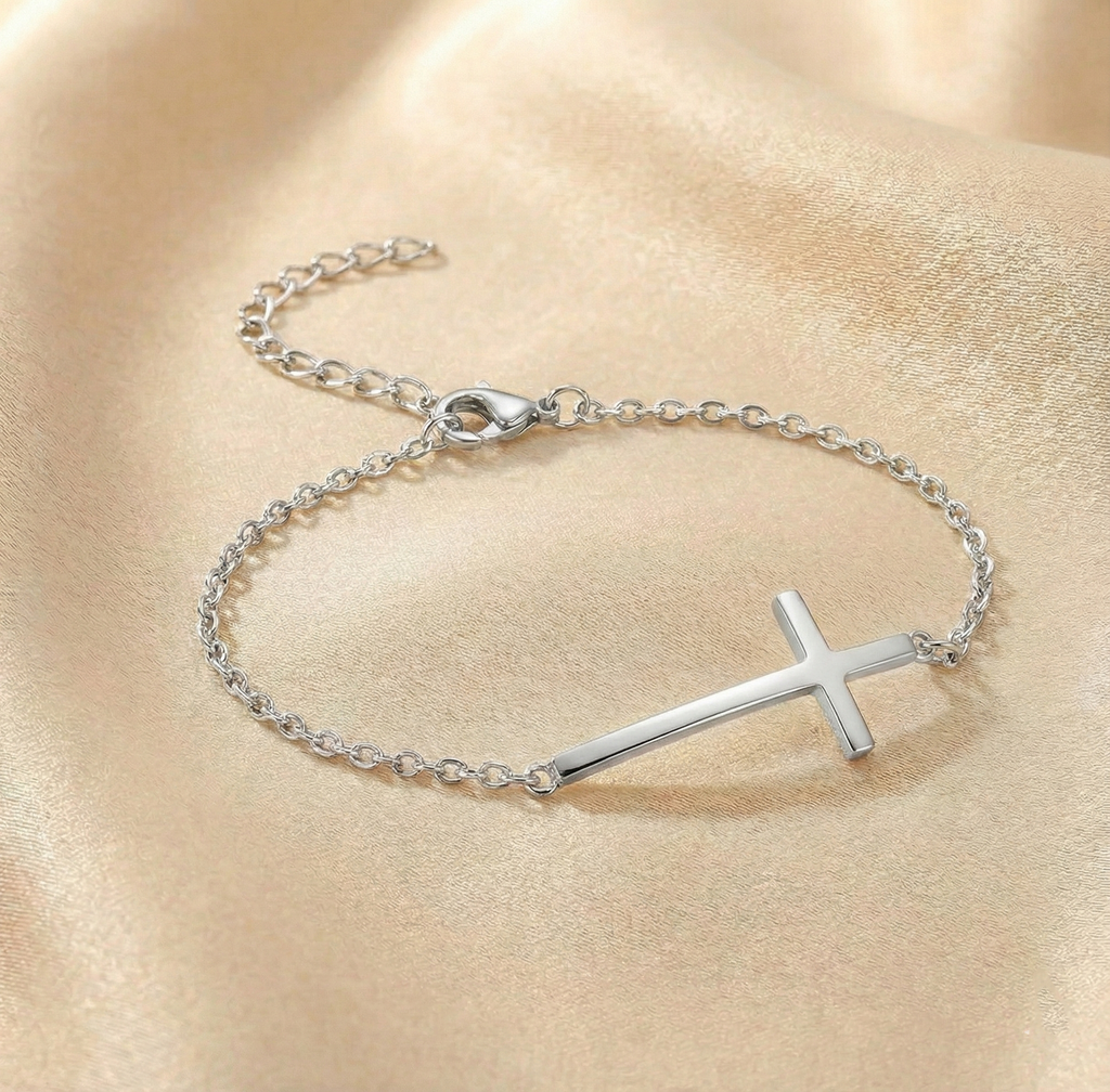 Radiant Covenant Signature Cross Bracelet