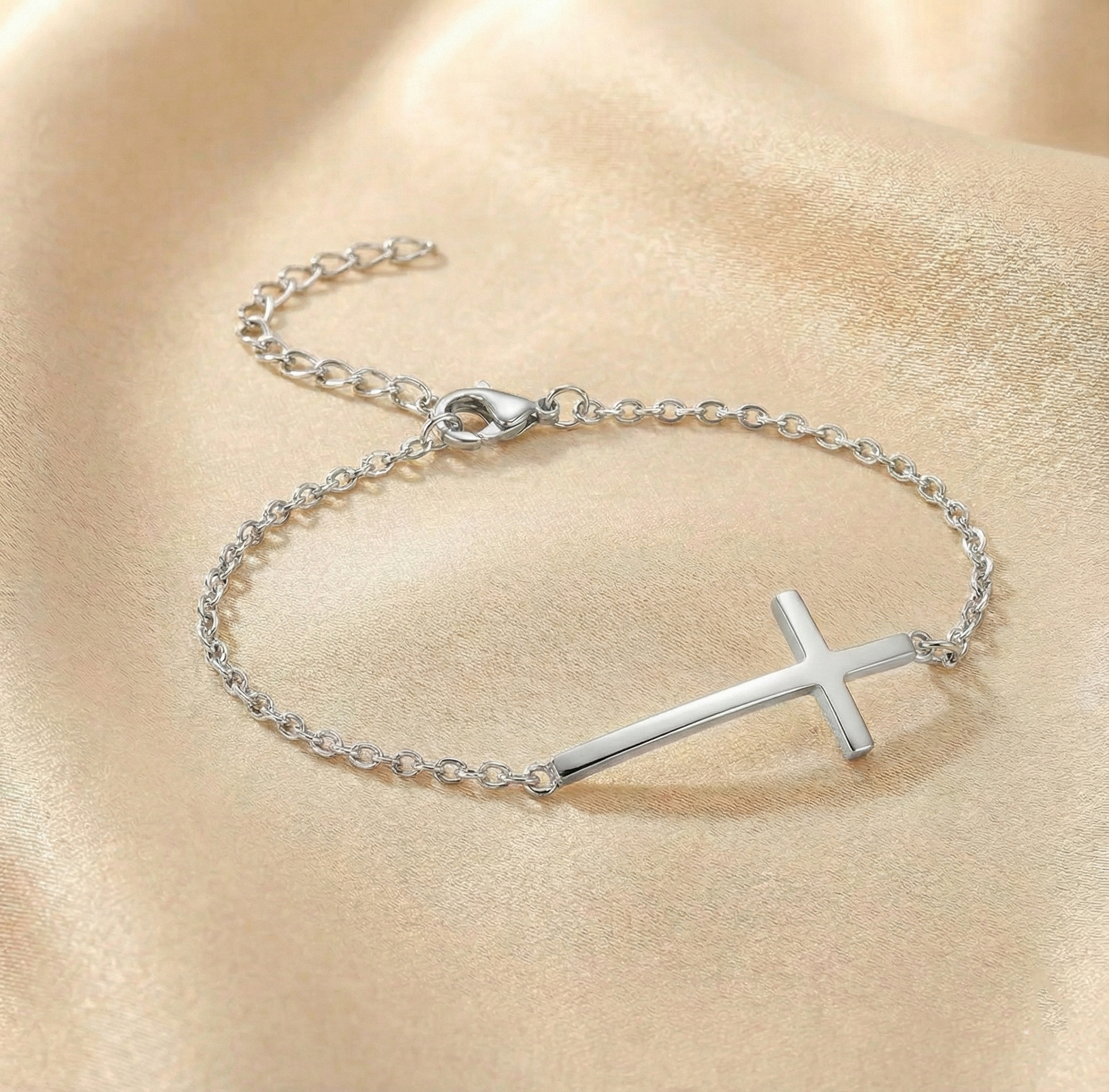Radiant Covenant Signature Cross Bracelet