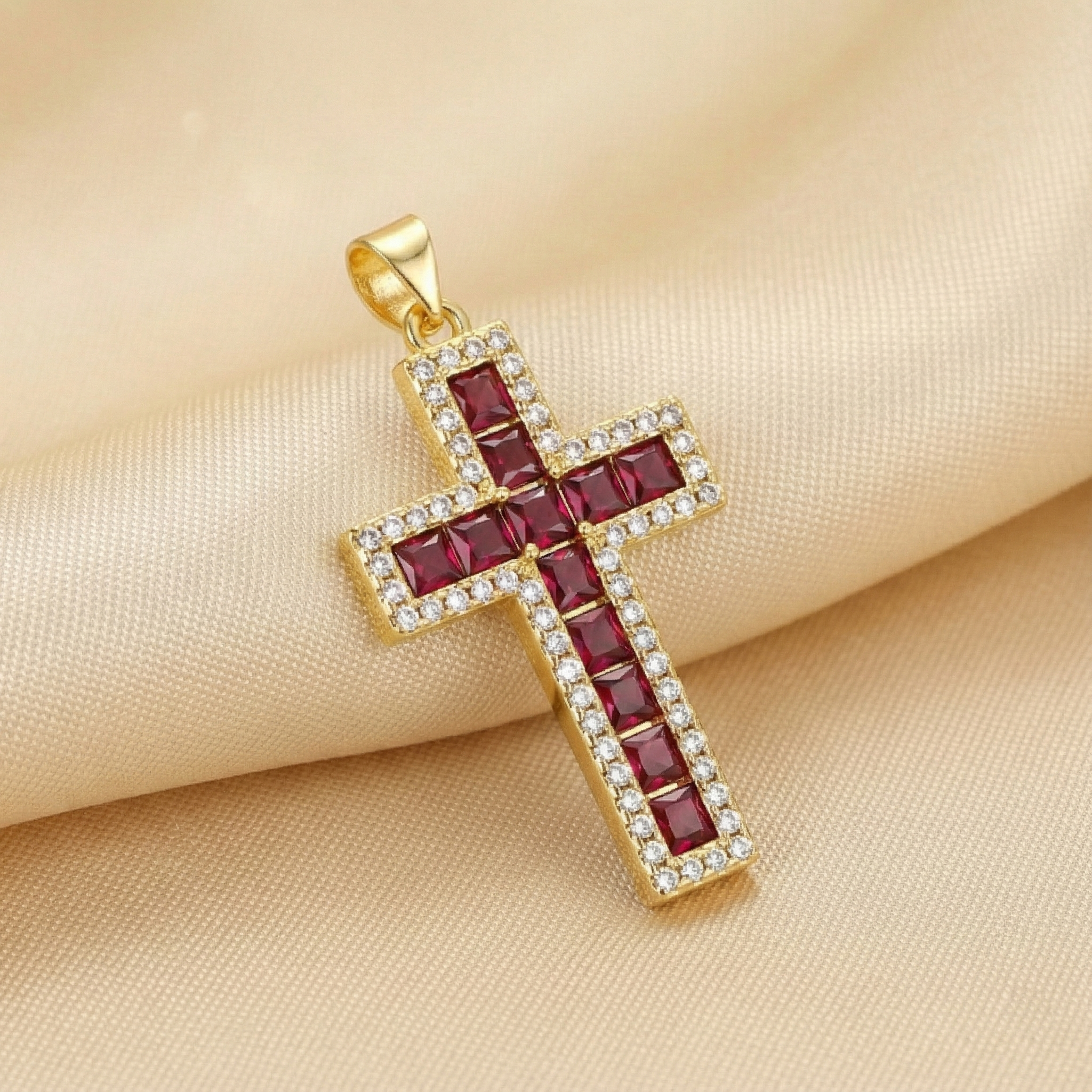 Divine Halo Cross Pendant