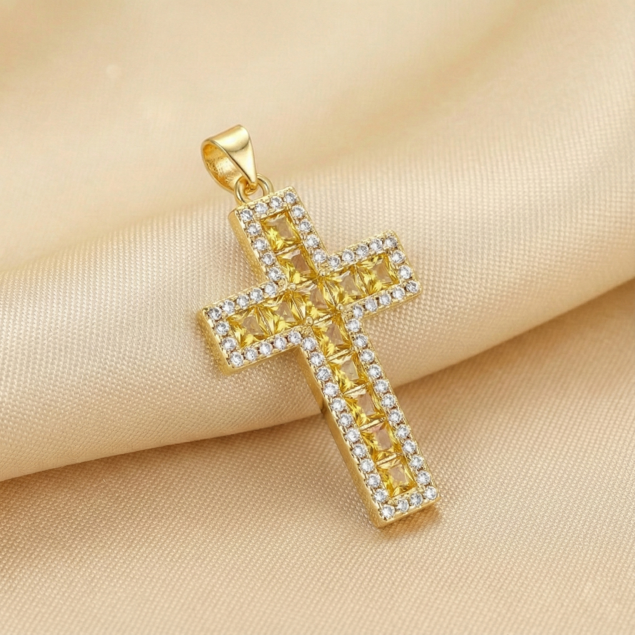 Divine Halo Cross Pendant